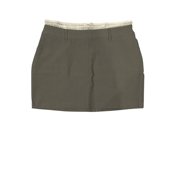 Wild Fable Womens Gray Lace Waist Mini Skirt Ankle Length Size M - Picture 1 of 3